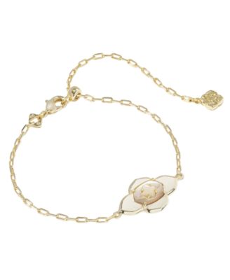 14k Gold-Plated Abbie Medallion Delicate Chain Bracelet