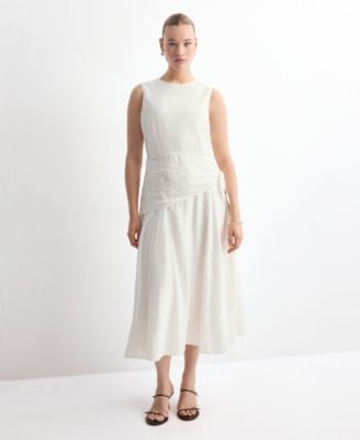 flowy handkerchief dress Women's Flowy Maxi Dress Boho Halter Handkerchief Hem Resort