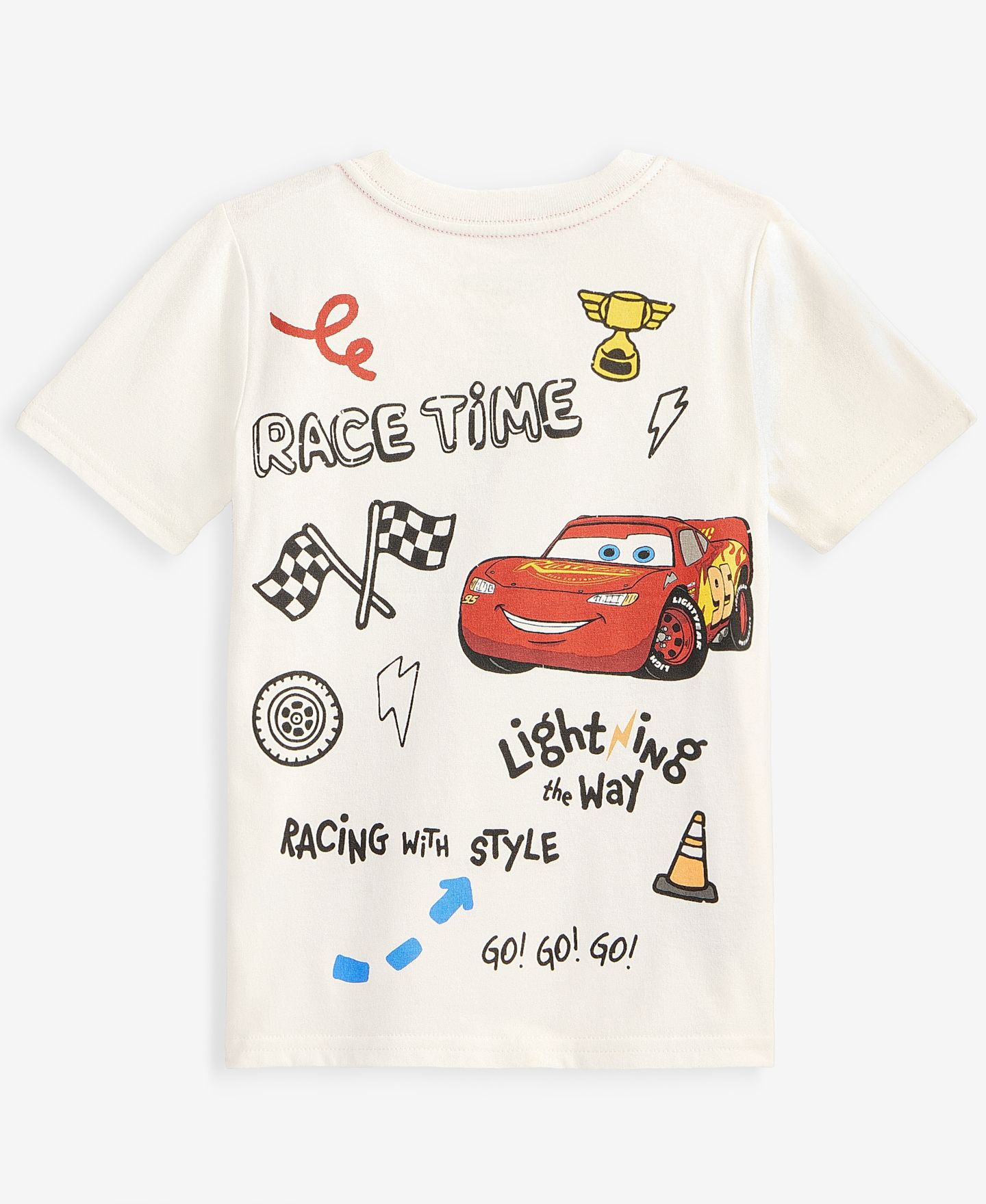 Футболка Epic Threads Cars Race Time Short-Sleeve T-Shirt для мальчиков-малышей, цвет: Белый — фото 2