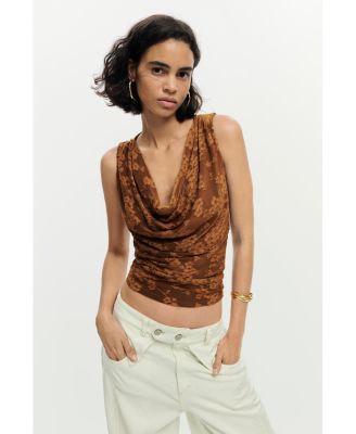 Women's Draped sleeveless t-shirt