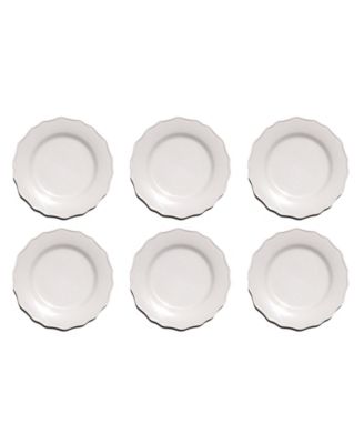 Scallop NewWave Melamine Dinner Plates, Set of 6