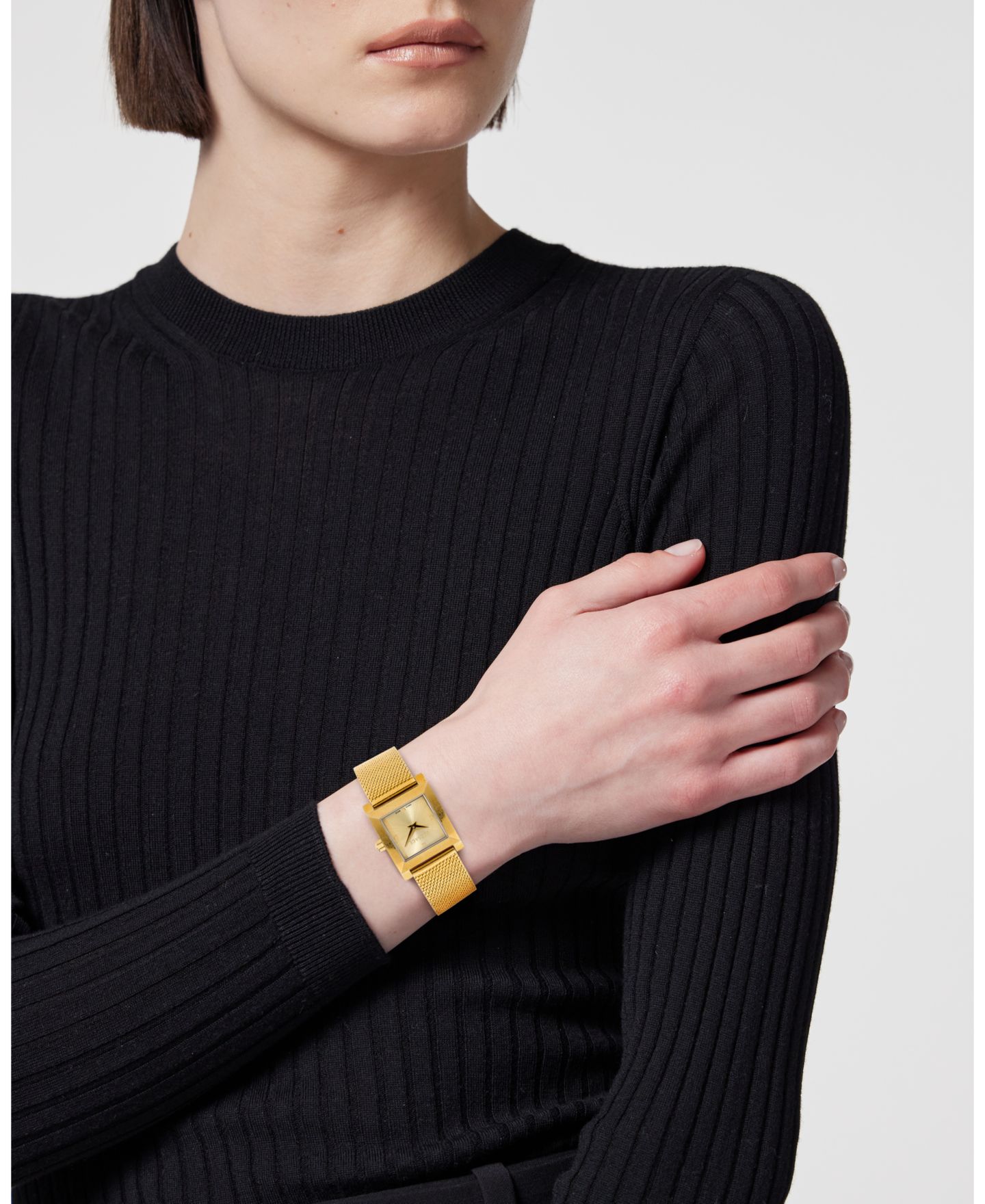 Женские часы Versace Mosaic IP Yellow Gold Stainless Steel Strap Watch 22x22mm — фото 5