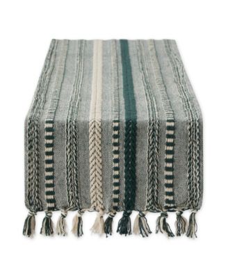 Braided Stripe Textured Table Runner, 15" x 72"
