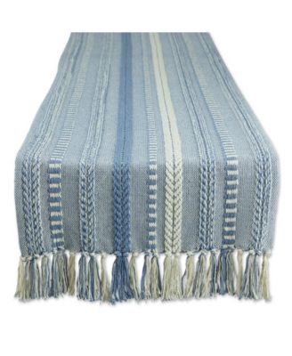 Braided Stripe Textured Table Runner, 15" x 108"
