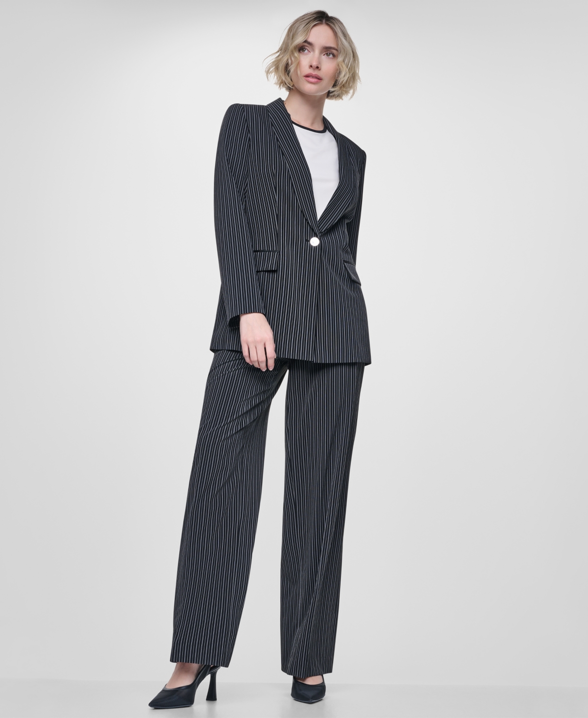 Dkny Women's Long-Sleeve Everyday Stretch Blazer