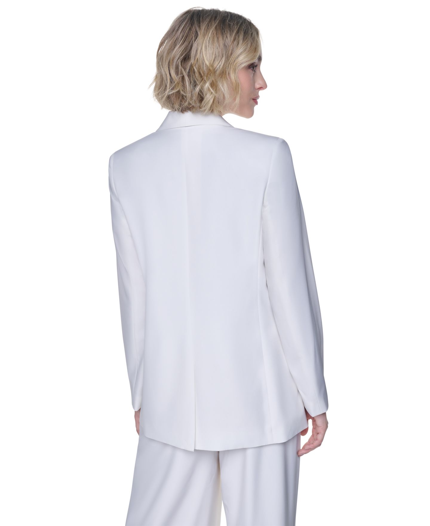 Женский пиджак DKNY Everyday One-Button Blazer, цвет: Слоновая кость — фото 9