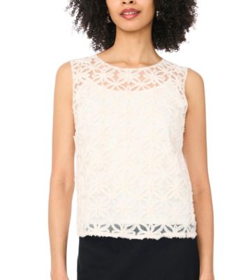 Women's Sleeveless Crewneck Blouse