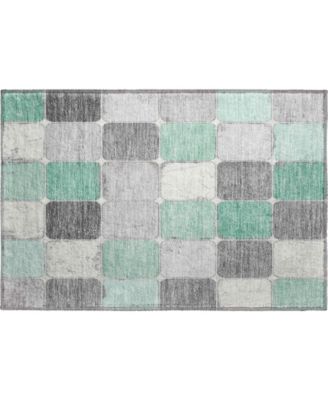 Mayfield Machine Washable AMF1948 1'8"x2'6" Area Rug