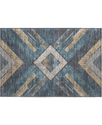 Mayfield Machine Washable AMF1955 1'8"x2'6" Area Rug
