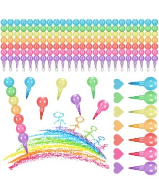 Stacking Crayons Rainbow Party Favor DIY Painting Gift Pack of 24