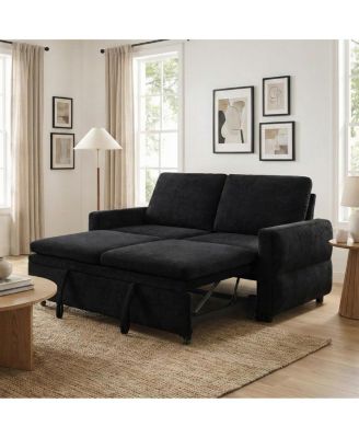 Convertible Sofa Bed Loveseat with USB Ports