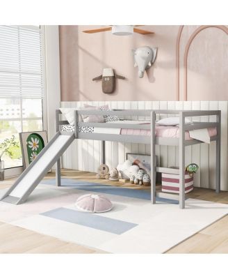Loft Bed with Slide, Multifunctional Design