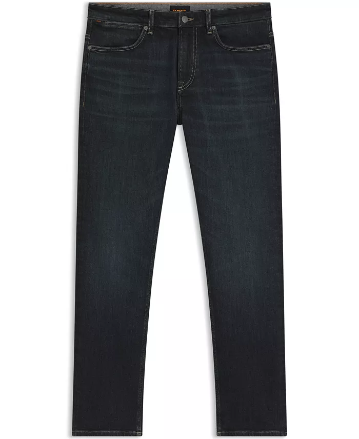 Men's Slim-Fit Contrast Stitching Jeans - thumbnail 2