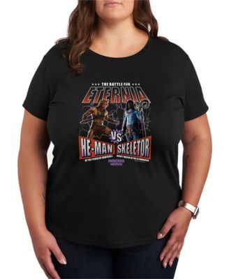 Plus Size Masters of the Universe He Man Vs Skeletor Short-Sleeve Graphic T-Shirt