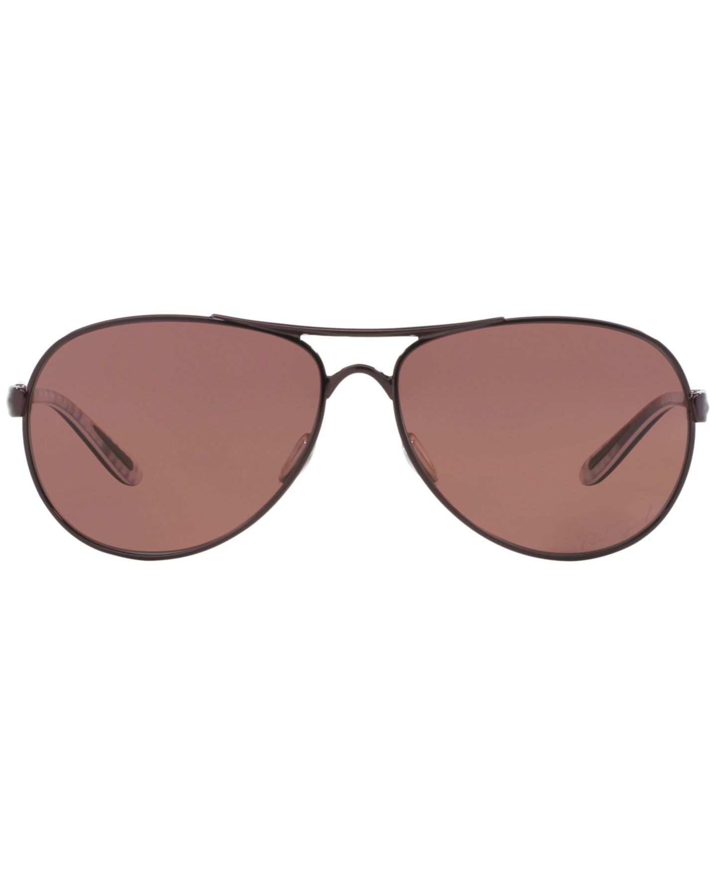 Женские солнцезащитные очки Oakley Feedback Polarized Sunglasses, OO4079, цвет: Золотой розовый / Коричневый градиентный — фото 3