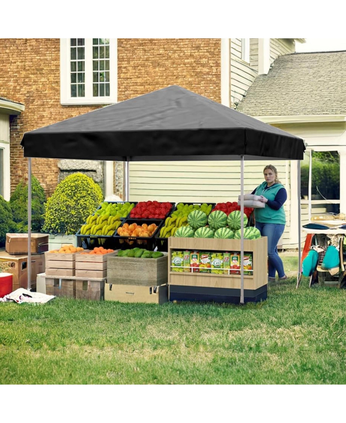 gaomon Outdoor 4-Sidewall 10x10 Pop Up Canopy Tent for Picnics, Camping