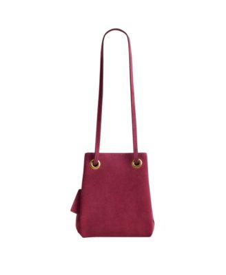 COACH Jade Small Suede Drawstring Crossbody Handbag - Macy