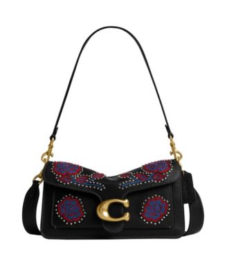 COACH Tabby Medium Leather Americana Embroidered Shoulder Handbag