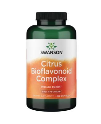 Full Spectrum Citrus Bioflavonoid Complex, Aids Vitamin C Absorption and Immune Health, Bitter Orange Bioflavonoids, 250 Capsules, 1 Pack