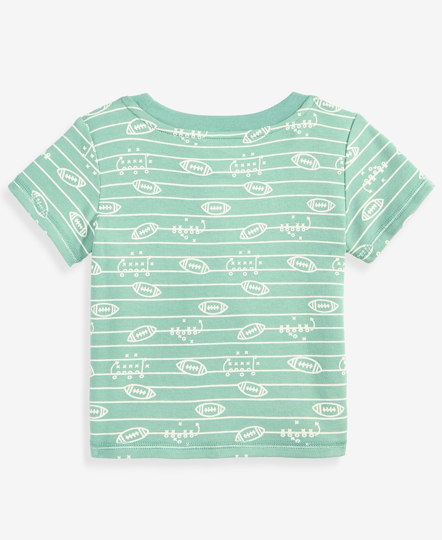 Футболка First Impressions Mix & Match Short-Sleeve Football Play Cotton T-Shirt для мальчиков-малышей, цвет: Mountain Stream — фото 2
