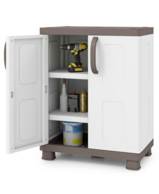Storage Cabinet, Freestanding Buffet Cabinet Sideboard with 2 Doors and Shelves