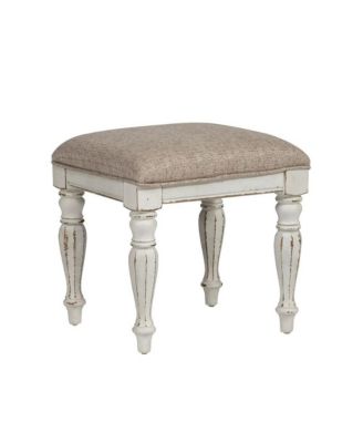 Magnolia Manor Vanity Stool in Antique White
