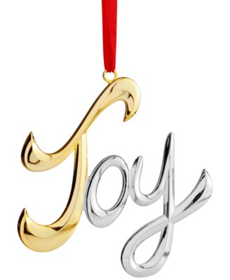 Nambé - Joy Word Ornament