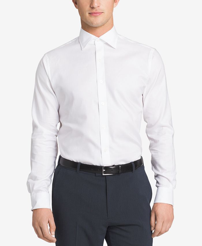 Sean John Classic/Regular Fit Men's Solid Classic-Fit Dress Shirt - Macy's