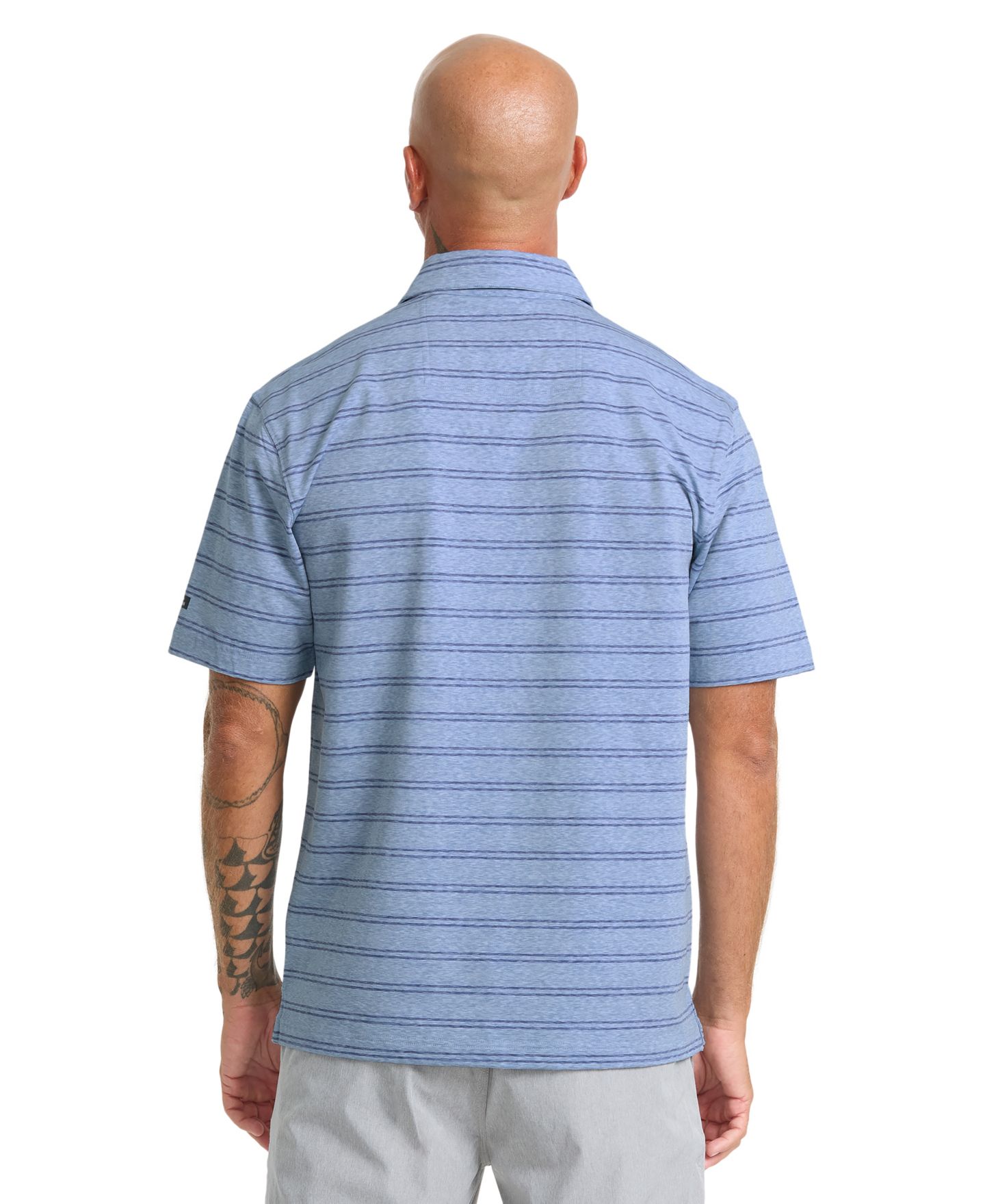 Мужское поло Quiksilver Waterman Quiksilver Shank Short-Sleeve Polo Shirt, цвет: Riviera — фото 3