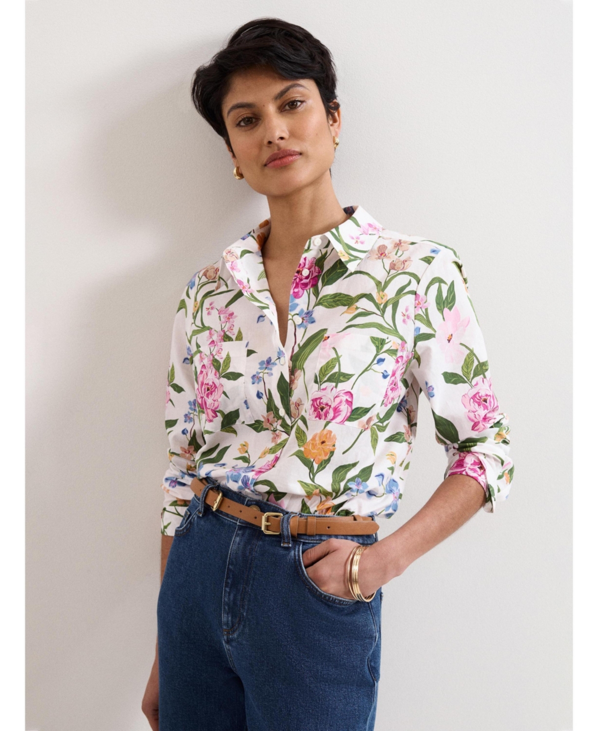 Phase Eight Women's Long Sleeve Relaxed Fit Shirt