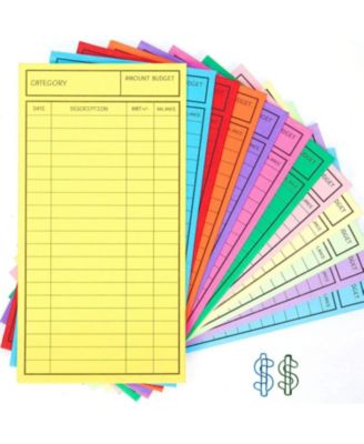 Budget Envelopes Money Tracking Savings System