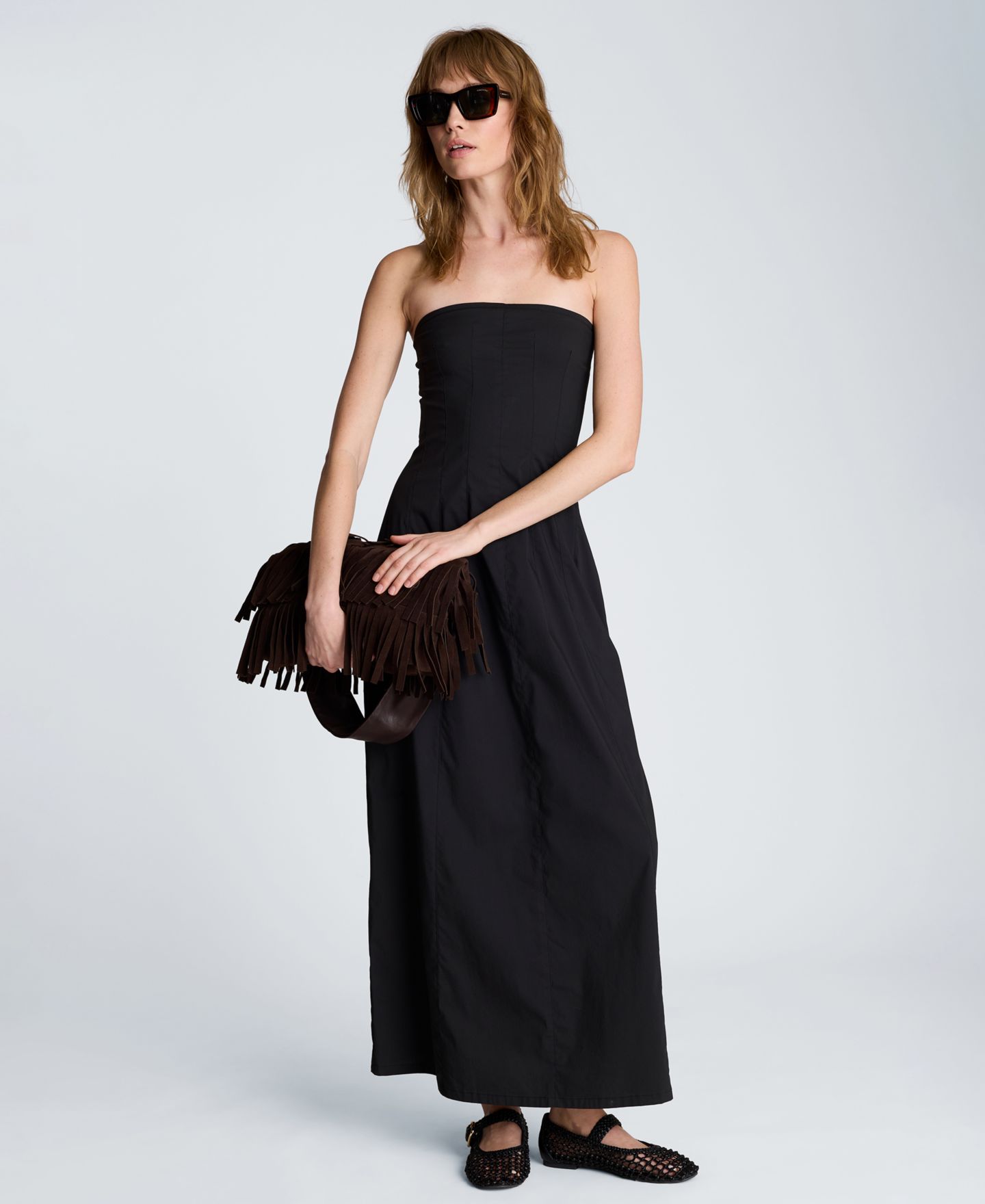 Женское платье Kenneth Cole Strapless Maxi, цвет: Чёрный — фото 2