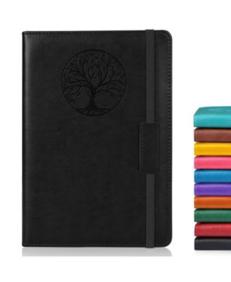 Lined Journal Notebook Hardcover Leather Ruled Writing Diary