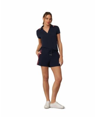 Women's Sporty Rib Polo and Short Set