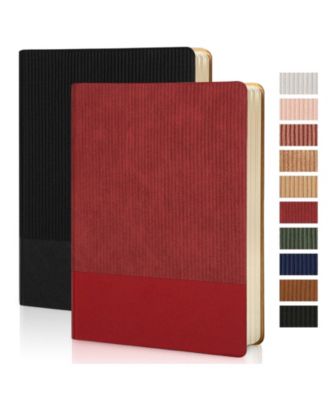 Lined Journal Notebook A5 PU Leather 216 Pages
