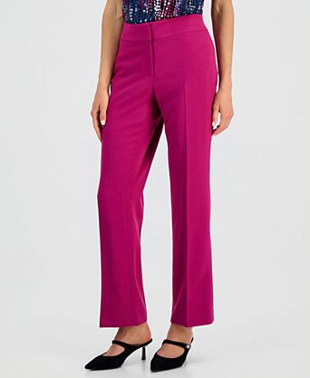 hot pink dress pants Men's Trousers Flat Front Slacks CONCITOR Victoria High Waisted Dress Pants in Pink size Small by Fashion Nova Pantaln de Vestir Pierna Ancha