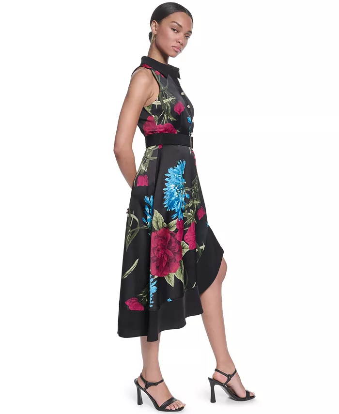 Women's Printed Midi Dress - thumbnail 3