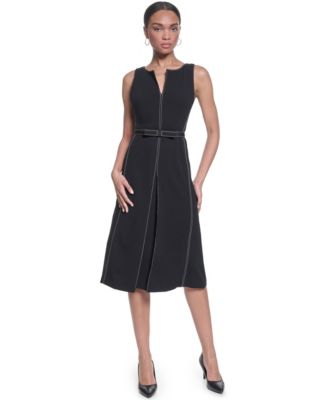 Women's Scuba Crepe Knee-Length Dress