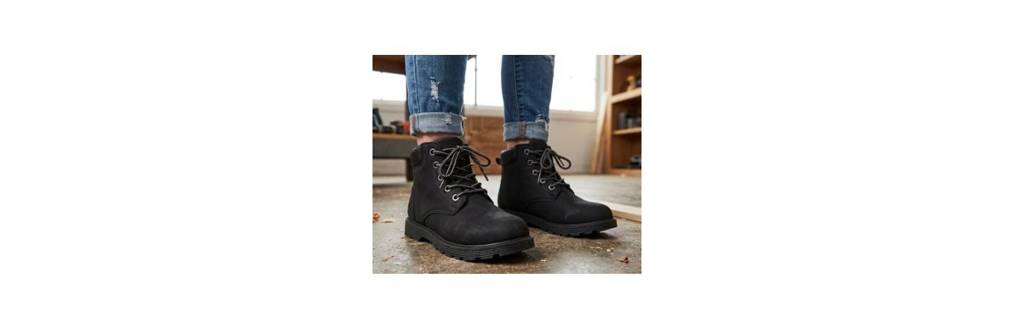 Ботинки Josmo Construction Boots Durable для девочек, цвет: Чёрный — фото 6