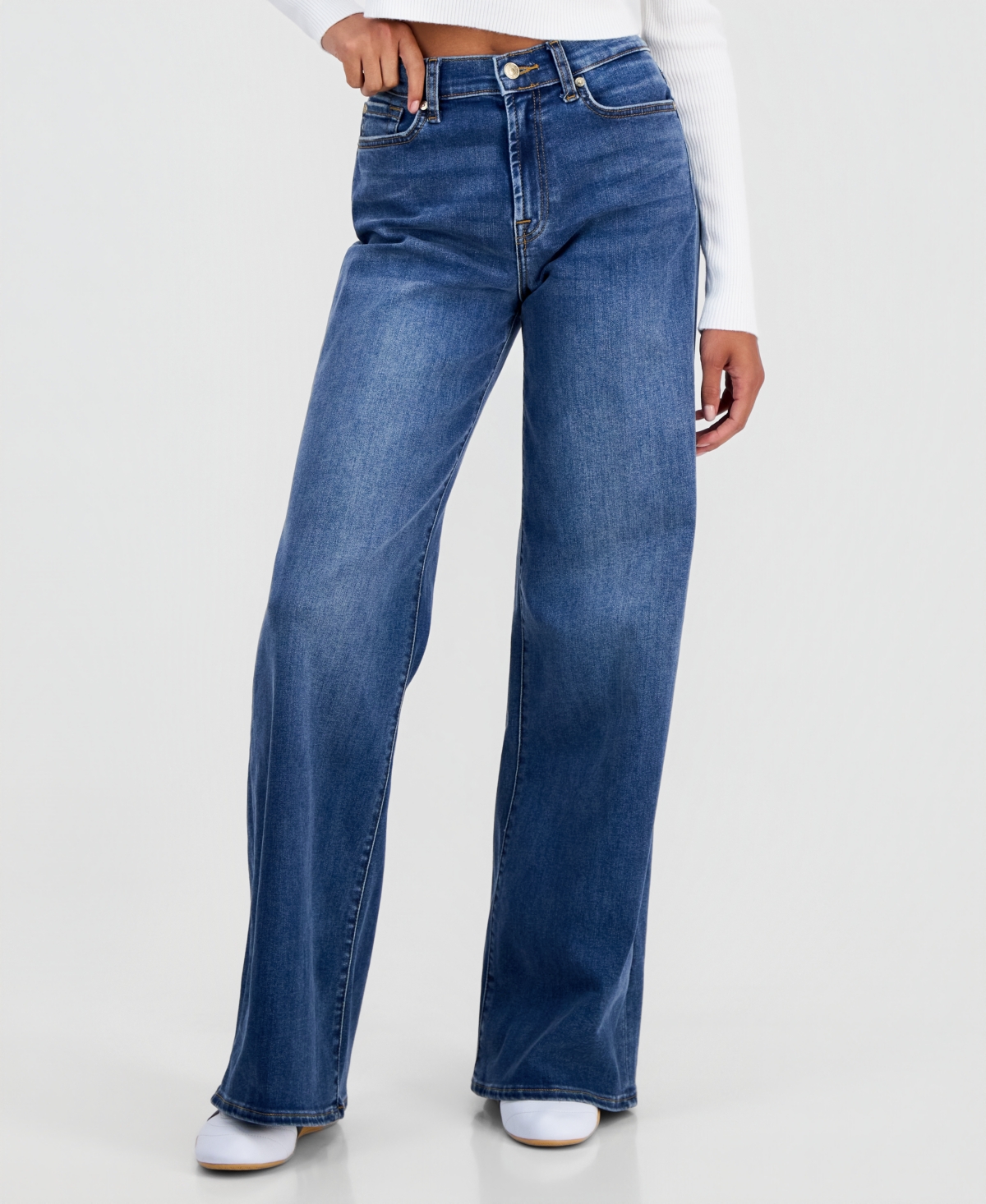 7 For All Mankind Women's Lotta Wide-Leg Jeans