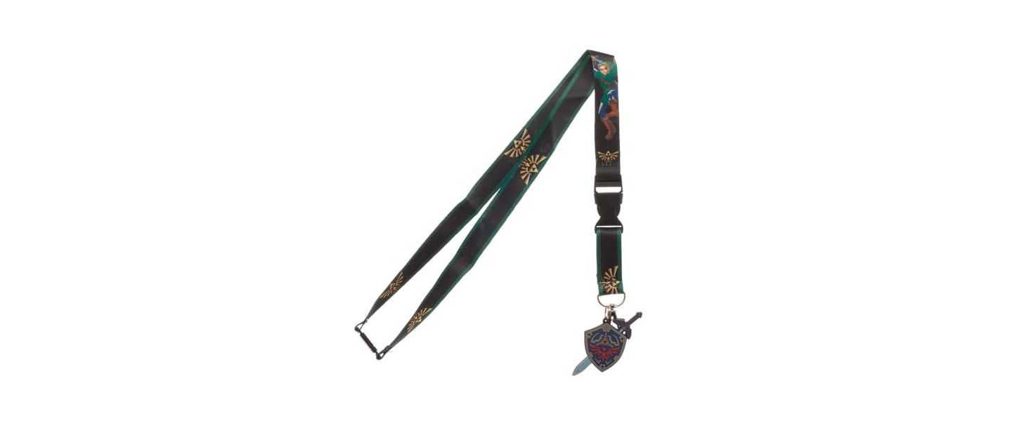 Женские брелоки The Legend of Zelda Hero Of Time 22" Green Lanyard With ID Sleeve, цвет: Разноцветный — фото 3