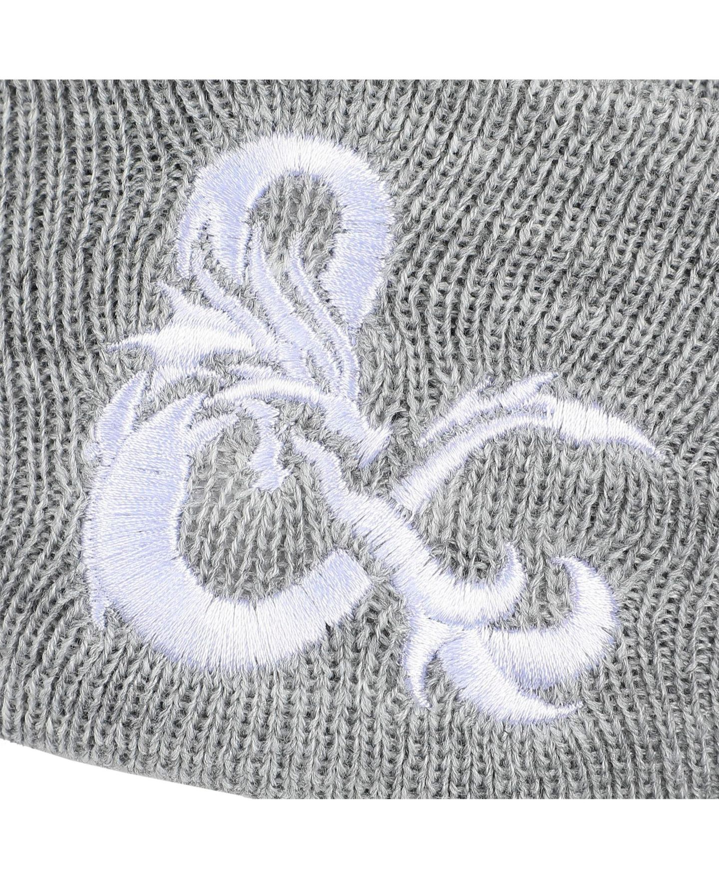 Мужская шапка Dungeons & Dragons Ampersand Logo Embroidery Heather Gray Acrylic Knit Cuff, цвет: Серый — фото 8