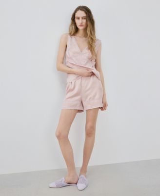 Women's Lace Detail Pajama Shorts