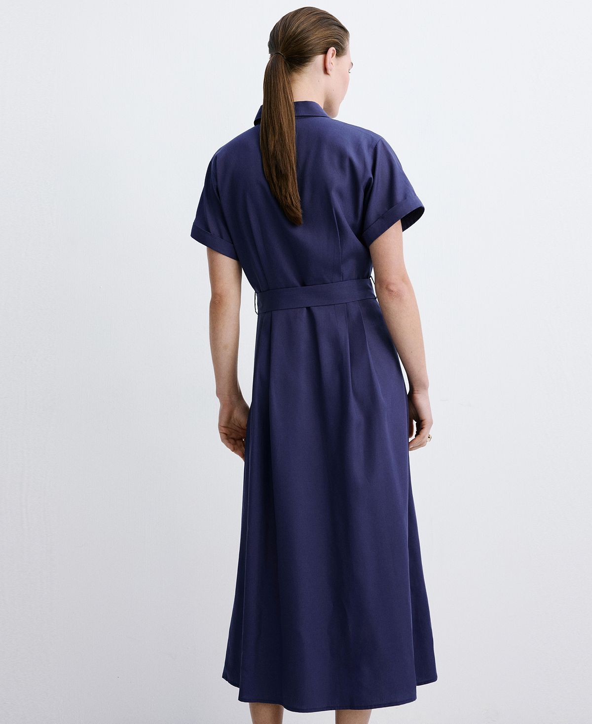 Mango Women's Belted Shirtdress view 3 — MAYCSS fashion products