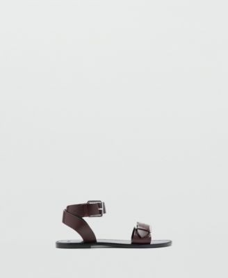 Women's Buckle Leather Sandals
