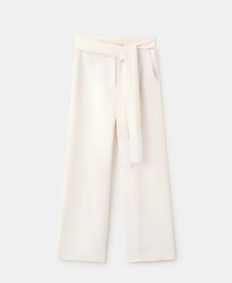 Women's Belt Straight-Fit Pants