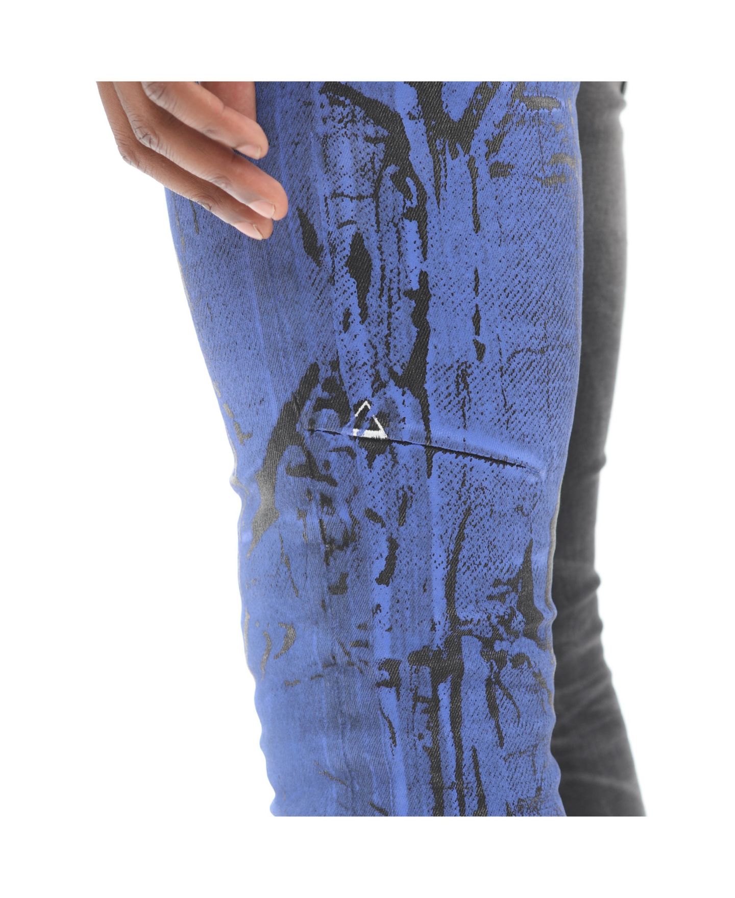 Мужские джинсы Hvman Chosen To Prevail x Cult Strat Super Skinny Fit Jean in Crinkled — фото 4