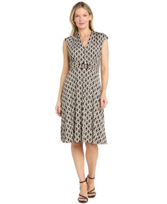 Women's Ruched Knee-Length Dress