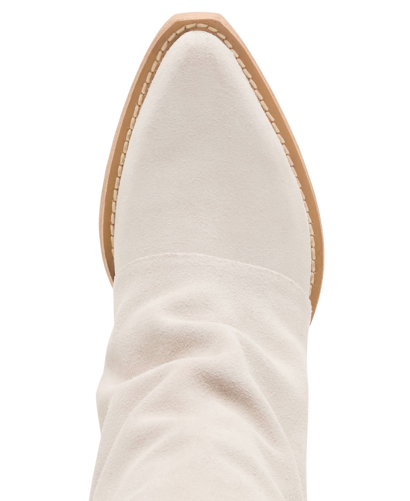 Женские ботинки Steve Madden Aldora Western Slouch, цвет: Костяной замшевый — фото 4