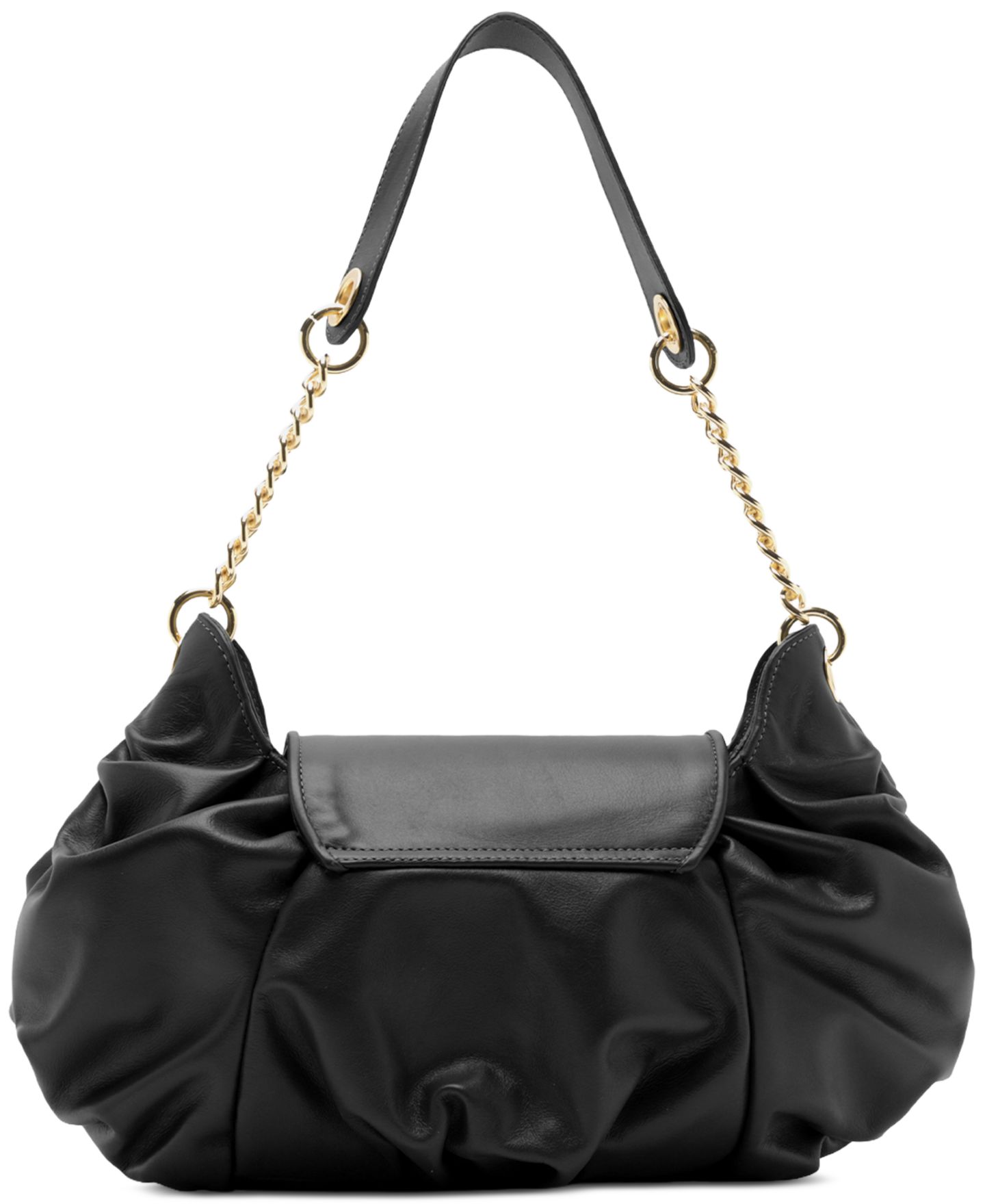 Женская сумка Arezzo Molly Medium Leather Shoulder Handbag, цвет: Чёрный — фото 2